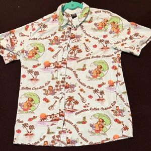 Disney Lilo & Stitch Our Universe Hawaiian Roller Coaster Ride Womens Size Large